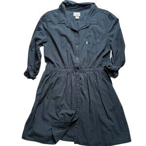 Levis Gingham Button Down Dress with Collar Size L